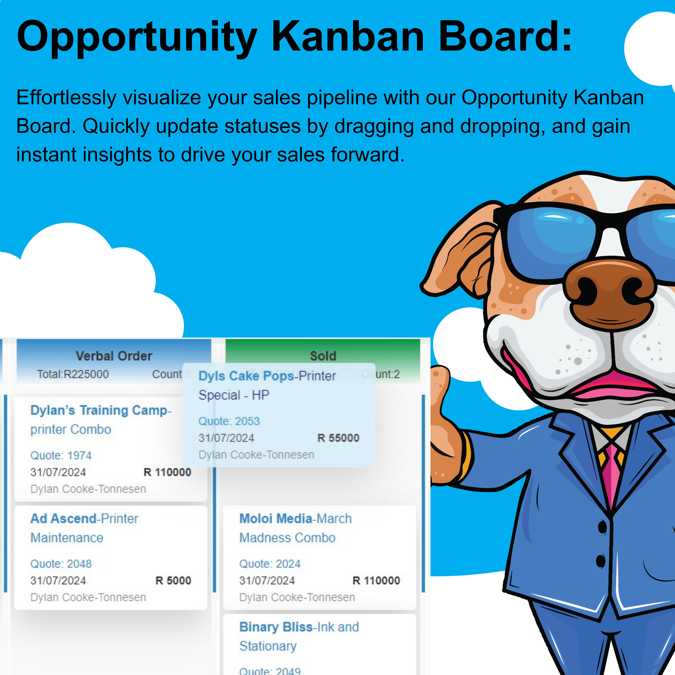 Mr Blue IV, Kanban